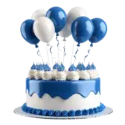 Blue Birthday Cake